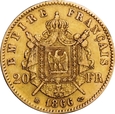FRANCJA 20 FRANKÓW 1866 A NAPOLEON III