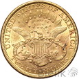USA - 20 DOLARÓW - 1877 - LIBERTY HEAD 