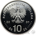 POLSKA - 10 ZŁ - 2001 - JAN III SOBIESKI - PÓŁPOSTAĆ - Stan: L