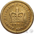 WIELKA BRYTANIA - 1/3 GWINEI ( 1/3 GUINEA ) - 1801 - JERZY III