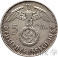 NIEMCY - 5 MAREK - 1937 J - HINDENBURG - Stan: 3