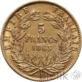 FRANCJA - 5 FRANKÓW - 1863 A - NAPOLEON III