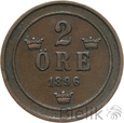 SZWECJA - 2 ORE - 1896