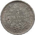 Francja, 5 Franków 1849 K, Herkules