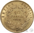 FRANCJA - 10 FRANKÓW - 1859 A - NAPOLEON III