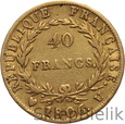 FRANCJA - 40 FRANKÓW - 1806 U - NAPOLEON