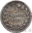 FRANCJA - 5 FRANKÓW - 1835 W - LUDWIK FILIP - st. 3