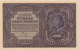 1000 marek 1919r. III serja T numerator wąski  st.-1  