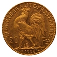 Francja, 20 franków 1908 r.