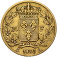 Francja, 20 Franków  Karol X 1830 r. A
