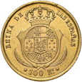 Hiszpania, 100 Reales 1862 r. 