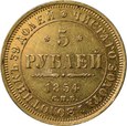 Rosja, 5 rubli 1854 r.