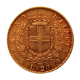 Włochy, 20 Lirów 1863 r.