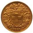 Szwajcaria, 20 franków 1927 r.
