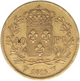 Francja, 40 franków 1818 r. W