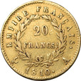 Francja, 20 franków 1810 r. A