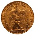 Francja, 20 franków 1910 r.