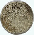 Trojak 1595  Wschowa Zygmunt III Waza POLONI herb LEWART 