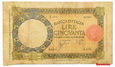 11.Włochy, 50 Lirów 1939, P.54.b, St.3/4+