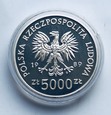 5000 zł Władysław II Jagiełło półpostać 1989
