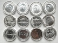 Srebrne monety 1 Uncja Srebra - MIX - 12 Sztuk