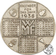 Niemcy, WMF, żeton kalendarz, 1938
