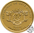NMS, Wybrzeże Kości Słoniowej, 1500 franków, 2006, Wiszące ogrody