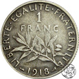 Francja, frank, 1918