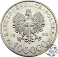 III RP, 100000 złotych, 1990 Solidarność A st. 2/3