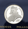 PRL, 5000 złotych, 1989, Władysław Jagiełło - popiersie #