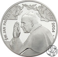 Polska, medal pamiątkowy, 2014, Kanonizacja JP II, 1 kg Ag 999