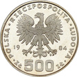 PRL, 500 złotych, 1984, Łabędź