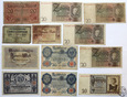 Niemcy, LOT banknotów - 12 szt