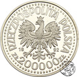 III RP, 200000 złotych, 1992, Warneńczyk popiersie