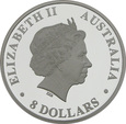 Australia, 8 dolarów, 2014, Koala,  5 uncji Ag