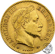 Francja, 10 franków, 1863