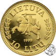 NMS, Litwa, 10 litów, 1999, Złote mennictwo litewskie