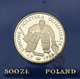 PRL, 500 złotych, 1987, XV Igrzyska - Hokeista 88