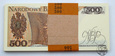 Polska, paczka bankowa, 100 x 500 złotych, 1982 GG