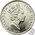 Wyspy Cooka, 50 dolarów,1991, markiz La Fayette