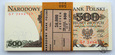 Polska, paczka bankowa, 100 x 500 złotych, 1982 GF