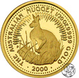 Australia, 5 dolarów, 2000, 1/20 uncji złota, Kangur