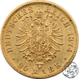 Niemcy, Saksonia, 20 marek, 1874 E
