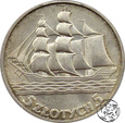 II RP, 5 złotych, 1936, Żaglowiec, PCGS MS62