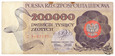 Polska, 200000 złotych, 1989 C