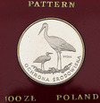 PRL, 100 złotych, 1982, Bociany PRÓBA #