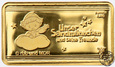 Niemcy, sztabka złota 0,31 grama, Au 999, Sandmännchen