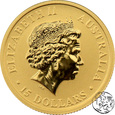 Australia, 15 dolarów, 2010, kangur, 1/10 oz Au
