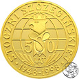 Polska, 1998, uncja złota 999, 50 lat stoczni szczecińskiej
