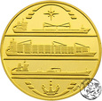 Polska, 1998, uncja złota 999, 50 lat stoczni szczecińskiej